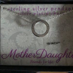 Mother daughter necklace